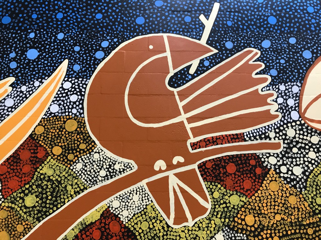 Cherbourg sports complex mural