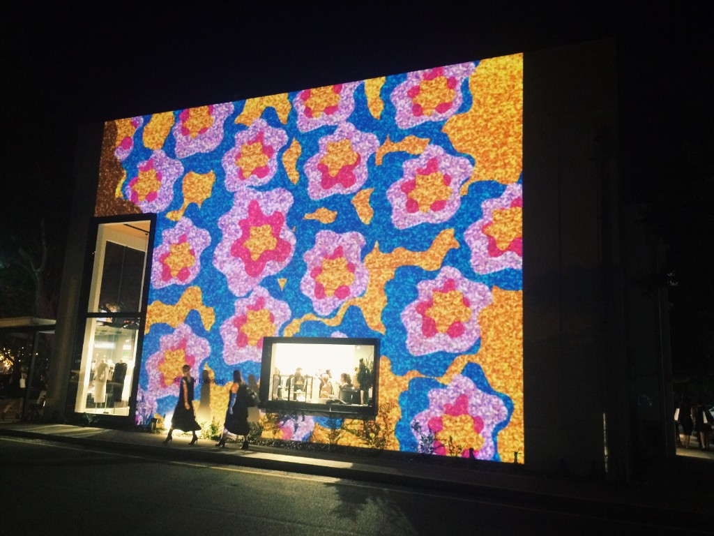 Animated digital projection